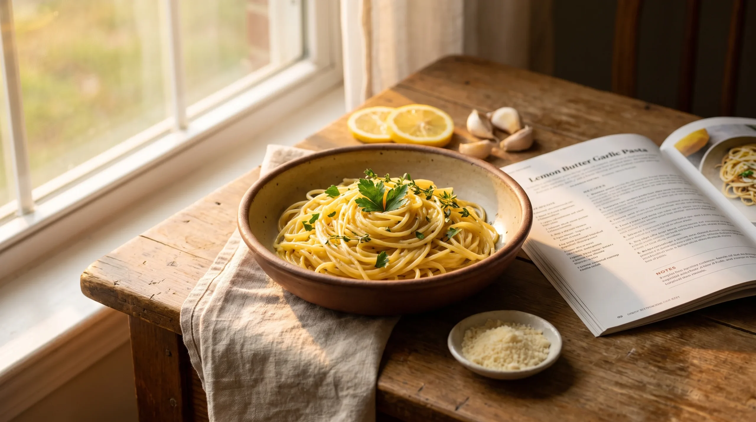 The Ultimate Lemon Butter Garlic Pasta Recipe That’ll Become Your Family Favorite